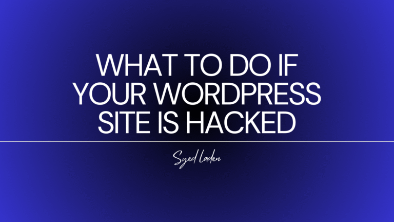 What to do if your WordPress site is hacked
