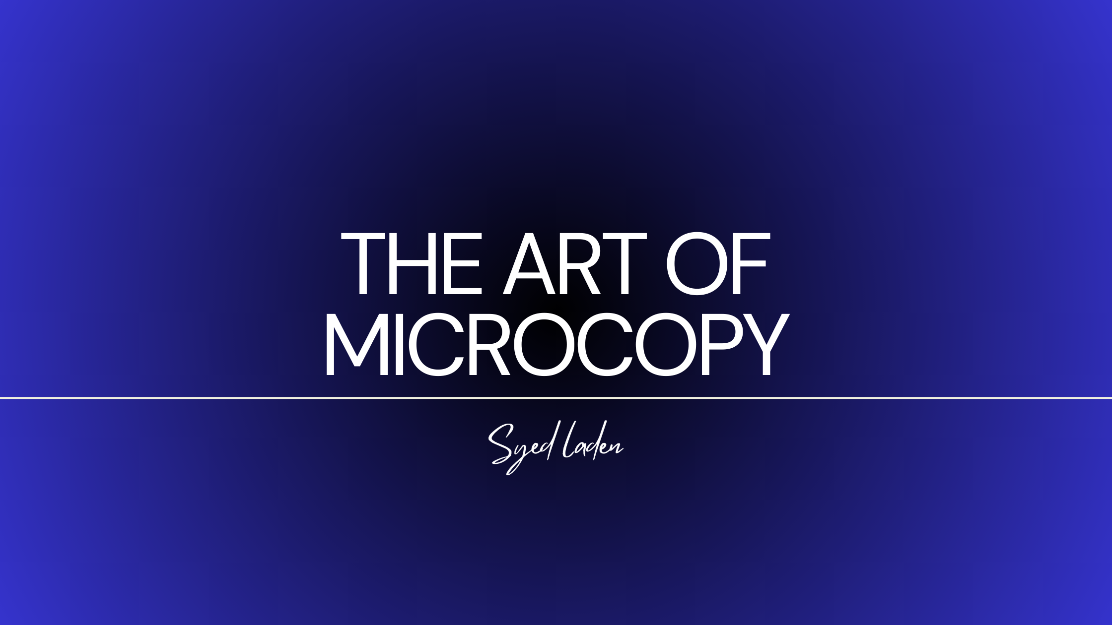 Importance of Microcopy